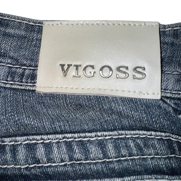 Vigoss Women’s Capri Jeans SZ 3/4 Faded The New York Flap Fancy Pockets Lowrise - Picture 4 of 11